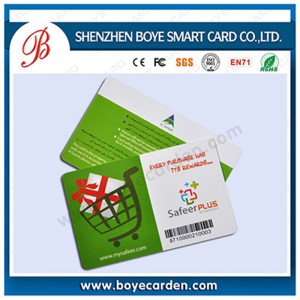 Seaory Factory Price Cr80 PVC VIP Barcode Card for Surpermarket